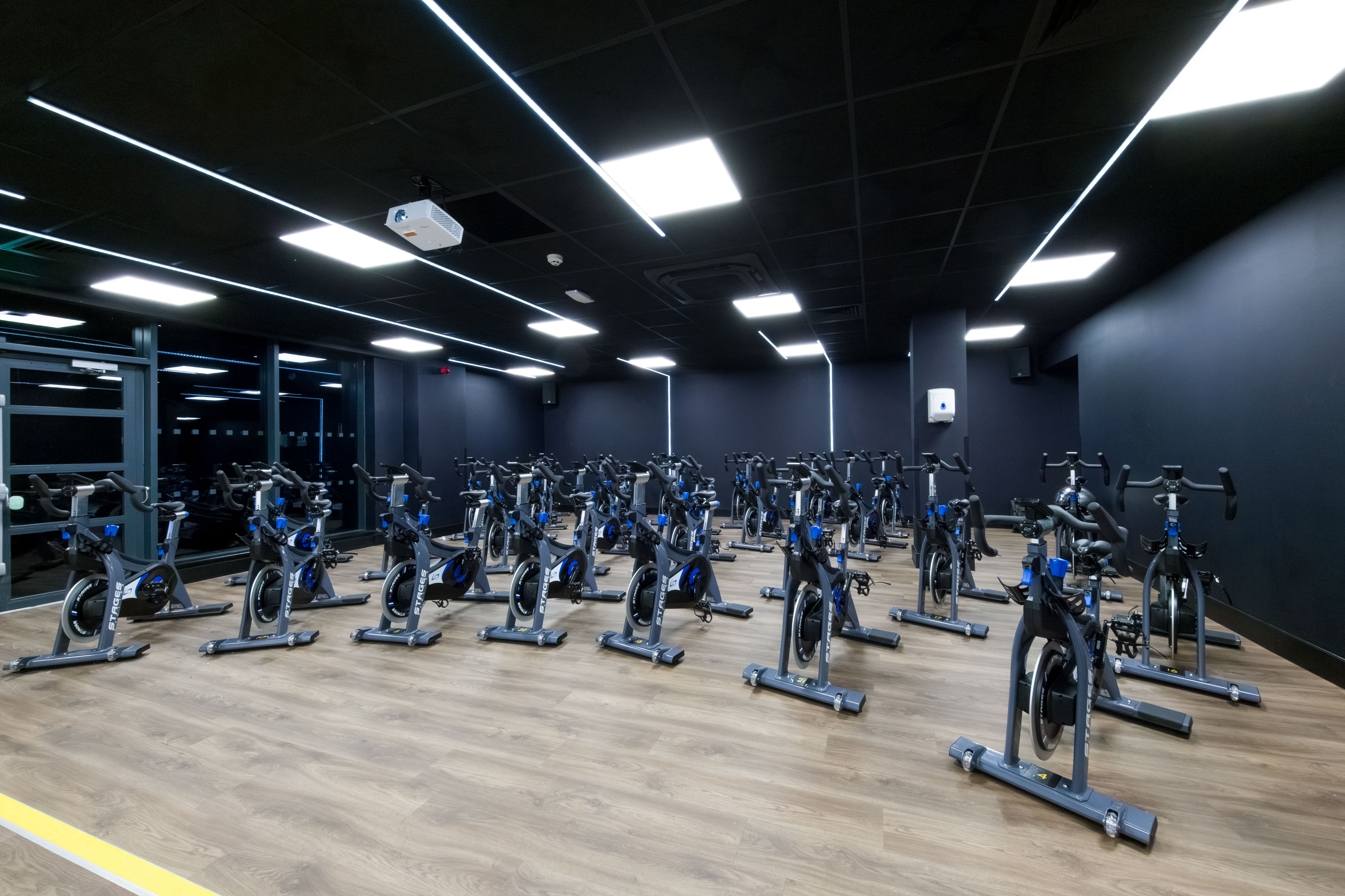 Spin Class Bikes at Ashton-Moss Village Gym