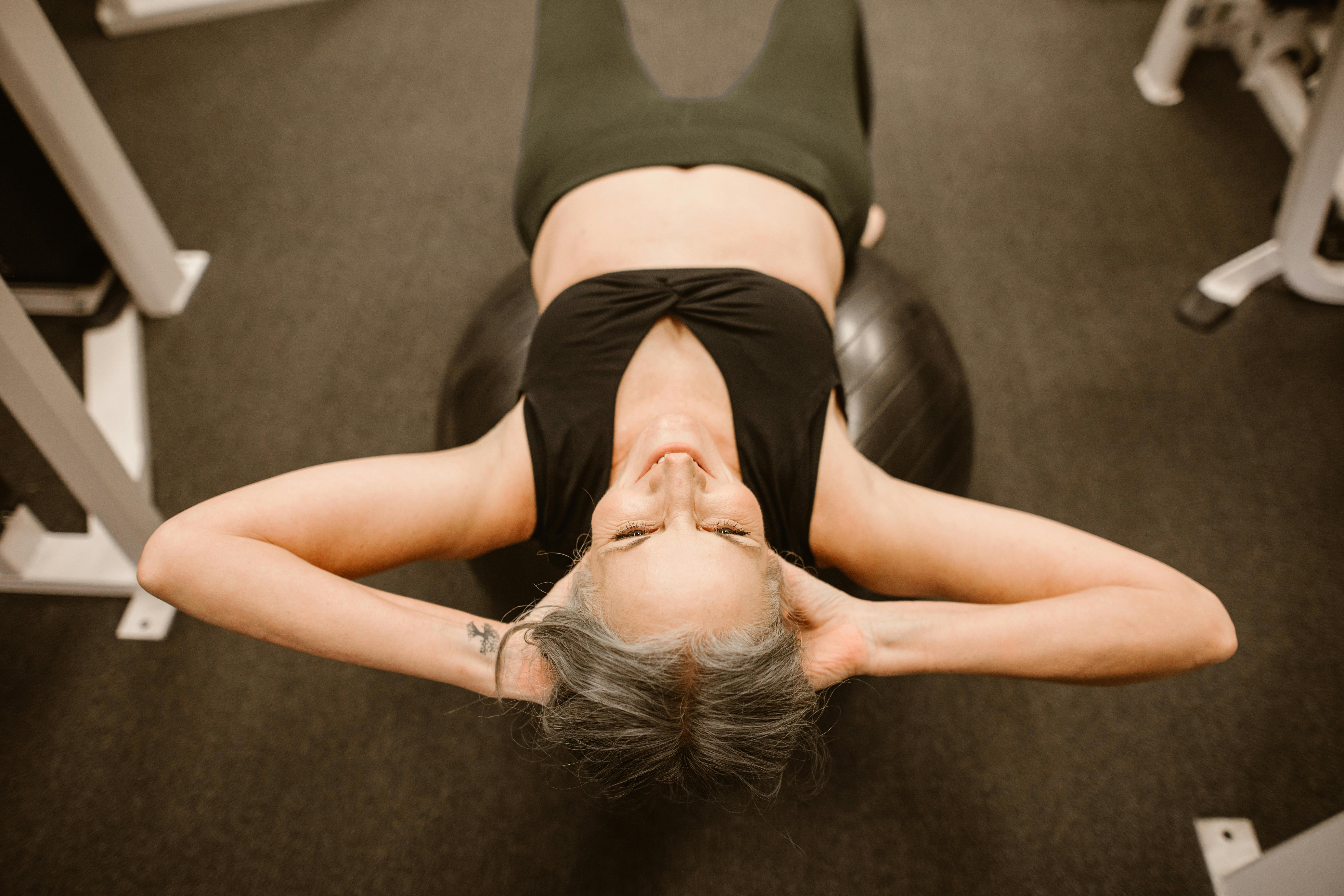 Woman exercising in the gym
