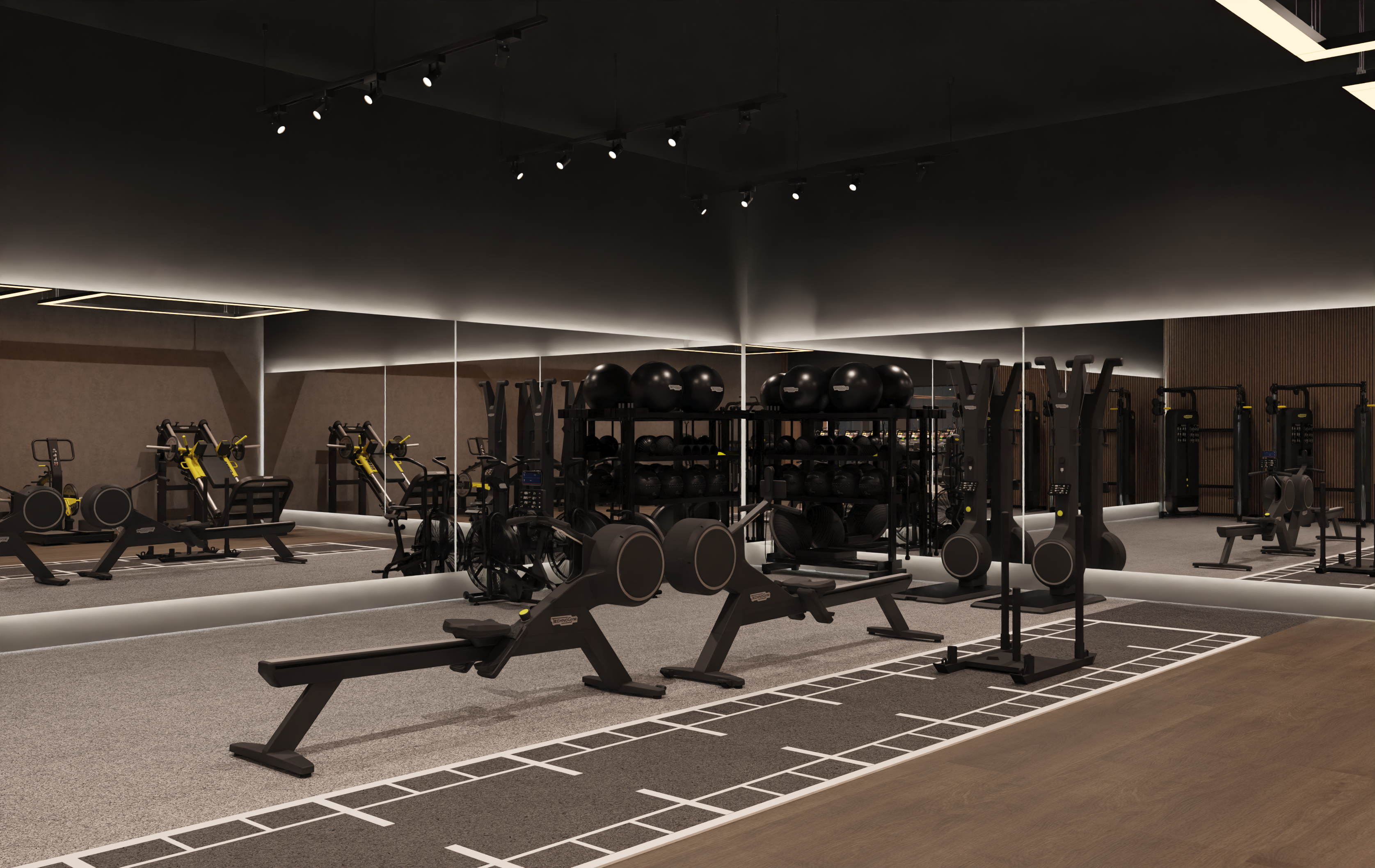 Gym at Village Health + Wellness Club Sheffield